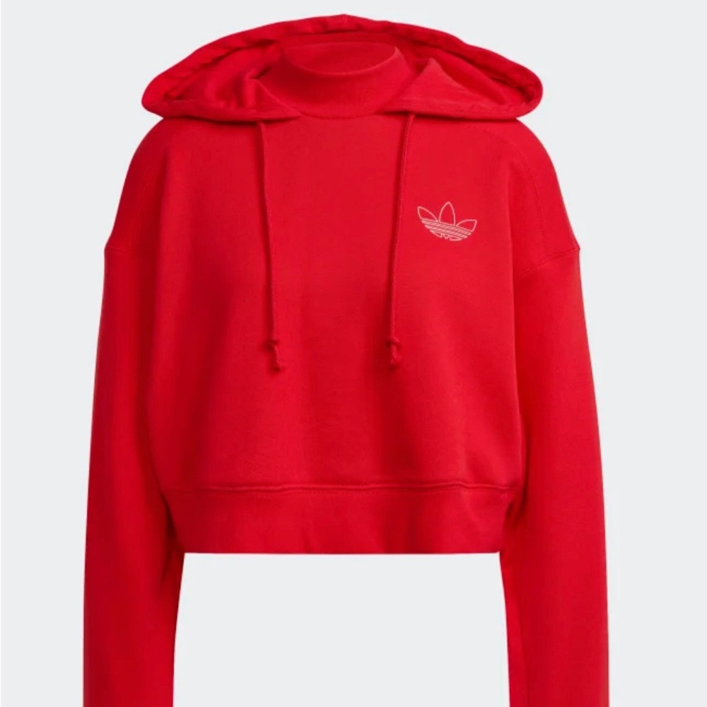 Adidas red crop